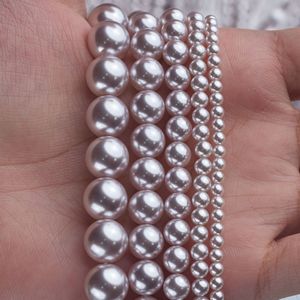 Chất Lượng Cao 3Mm 4Mm 6Mm 8Mm 10Mm Đầy Đủ Sợi Ngà Trắng Ngọc Trai 8Mm 10Mm Thủy Tinh Giả Ngọc Trai - Product Image 5