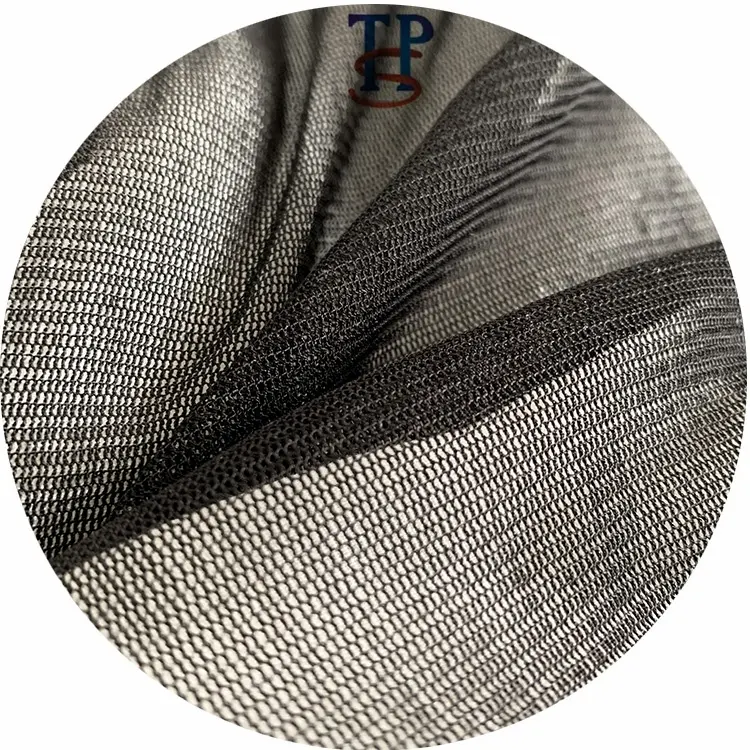 Удобная 100% Шелковая трикотажная текстильная сетчатая ткань для платьев