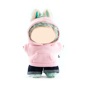 Pakaian Boneka untuk Boneka 15cm dan 17cm Sweater Pink Sakura Termanis - Product Image 2