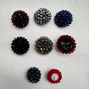 Cổ Điển Thủ công MaY hạt thủy tinh nút tay đính cườm cho quần áo trang trí - Product Image 2