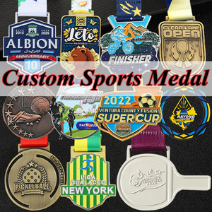 Medallas Personalizada <strong>Custom</strong> <strong>Medal</strong> Award Gold Silver Badminton Basketball Soccer Football <strong>Medal</strong> 3D Sport Running Marathon <strong>Medal</strong> - Product Image 1