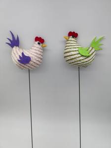 ไก่ตัวเมียขนาด 7 ซม. บนไม้ ไก่เมียสูงรวม 29 ซม. - Product Image 6
