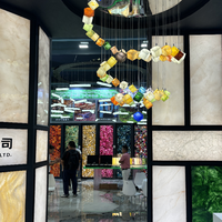 Revêtement mural flexible en pierre d'ardoise translucide ultra-mince, dalle pliable, panneau décoratif pour comptoir de bar, intérieur de club, mur de fond de scène KTV