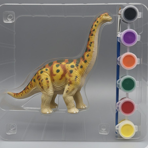 Düşük maliyetli toptan çocuk DIY dinozor boyama 3D alçı oyuncak seti 6 adet akrilik boya ile - Product Image 3