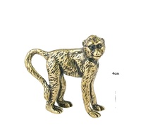 Mini laiton gorille statue singe ornements cuivre artisanat en gros