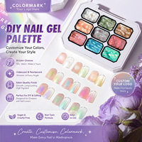 Nouveau Pat Nail Art Macaron Gradient Tacheté Couleur Longue Durée Designer Gel UV 15ml Salon Lampe LED Tremper Logo Personnalisé Peinture À Ongles