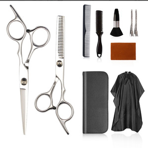 <span class=keywords><strong>Forbici</strong></span> <span class=keywords><strong>da</strong></span> barbiere integrate in acciaio inossidabile Set di strumenti per parrucchieri auto-taglio per uso domestico articoli vari per la casa - Product Image 5