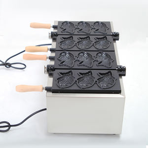 Machine à gaufres commerciale en forme de poisson à 3 cavités, machine à gaufres en forme de poisson, machine à gaufres en forme de poisson, machine à gâteaux de poisson pour snacks - Product Image 4