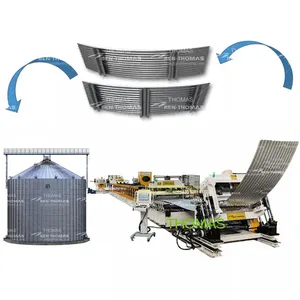 Rouleau de feuille de corps de silo en acier à grains de fabricants de haute qualité formant la ligne/machine de panneau ondulé de poubelle à grains