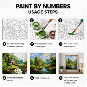 Pintura de Diamantes 5D Personalizada al por Mayor 2026, Set de Pintura de Diamantes para Adultos, Impresión en Lienzo DIY, Arte de Diamantes - Product Image 5
