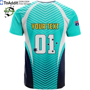 Jersey Olahraga Australia Sublimasi V-neck Bernapas Seragam Sepak Bola Aturan Australia Kaos Sepak Bola - Product Image 5