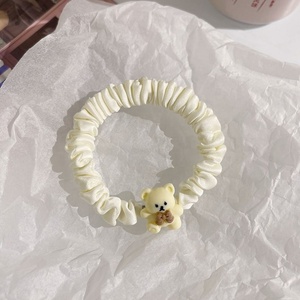 Nouveauté 2026 : Élastiques à cheveux pour enfants, motifs animaux de dessin animé (ours, lapin mignon), bandeaux en satin et chouchous pour filles - Product Image 1