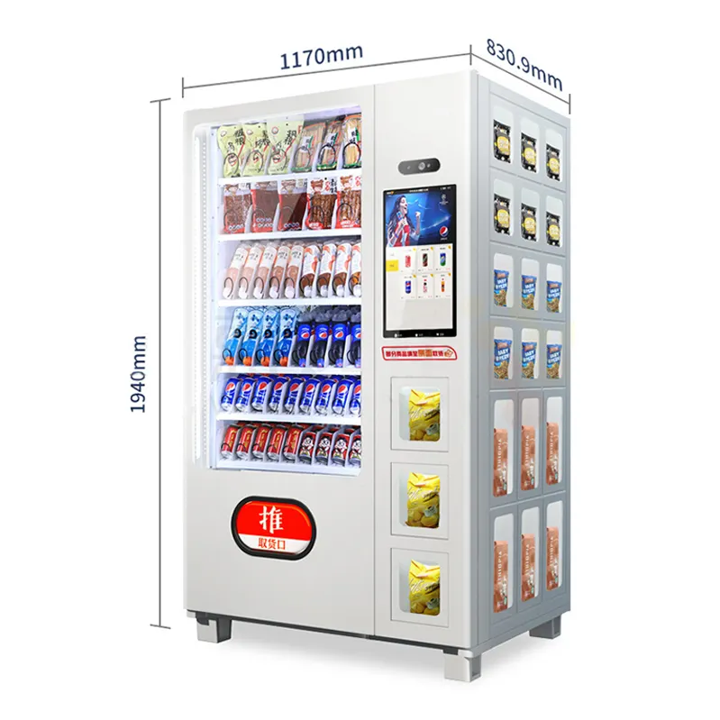 Máquina Expendedora de aperitivos, para alimentos y bebidas