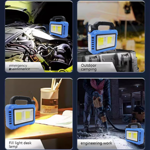 Nouvelle lampe portable à énergie <span class=keywords><strong>solaire</strong></span>, lanterne rechargeable, projecteur, lampe de poche haute luminosité, lumière de secours extérieure. - Product Image 5