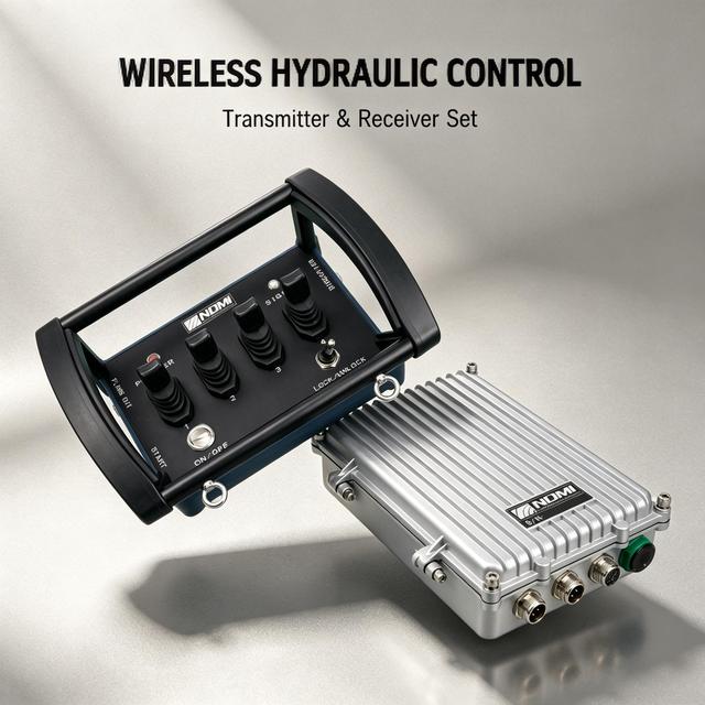 4-Channel Hydraulic Proportional Remote Control Universal Wireless Joystick for Small Construction Machinery