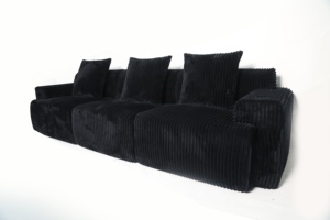Ensemble de canapés compressés optimisant l'espace - Revêtement en tissu style villa, confort de qualité <span class=keywords><strong>appartement</strong></span>/hôtel avec noyau en éponge - Product Image 2