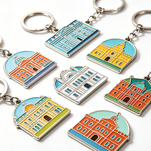 Porte-clés personnalisé en métal avec logo 2D/3D, en alliage de zinc, pendentif souvenir, impression numérique, cadeau, anneau porte-clés - Product Image 5