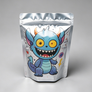 Bolsas de Mylar Impresas Personalizadas con Diseño de Monstruos de Dibujos Animados, Bolsas con Cierre Reutilizables para Envasado de Alimentos - Product Image 2