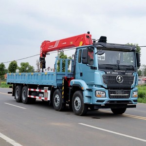 รถบรรทุกติดเครน Shacman 8x4 14 ตัน แบบเทเลสโคปิกบูม  รถเครนเคลื่อนที่ 25 ตัน พร้อมบูมเสริมแรง - Product Image 2