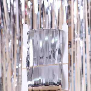 Rideaux métalliques 1m x 2m, plusieurs tailles, 2 pièces, or Rose, <span class=keywords><strong>frange</strong></span>, feuille <span class=keywords><strong>de</strong></span> <span class=keywords><strong>porte</strong></span>, pour fête, toile <span class=keywords><strong>de</strong></span> fond Photo - Product Image 3