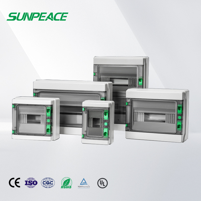Sunpeace Outdoor IP65 Waterproof HA Series 63A/125A 480V Distribution Box 6 Sockets ABS/Plastic Surface Mount Power Equipment