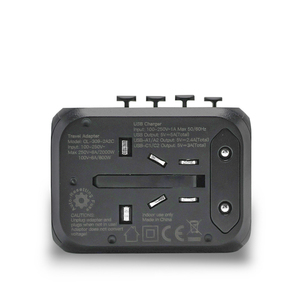 Nuovo arrivo 2 USB e 2 porta elettrica Smart presa <span class=keywords><strong>adattatore</strong></span> da viaggio <span class=keywords><strong>universale</strong></span> con <span class=keywords><strong>adattatore</strong></span> spina UK US AU EU - Product Image 5