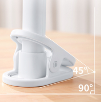 Ventilateur à pince multifonctionnel Ji Dan à quatre pales, blanc