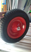 Roue gonflable pneumatique en caoutchouc 4.00-8, roues de 400 mm pour usine de fabrication, hôtels, chariot