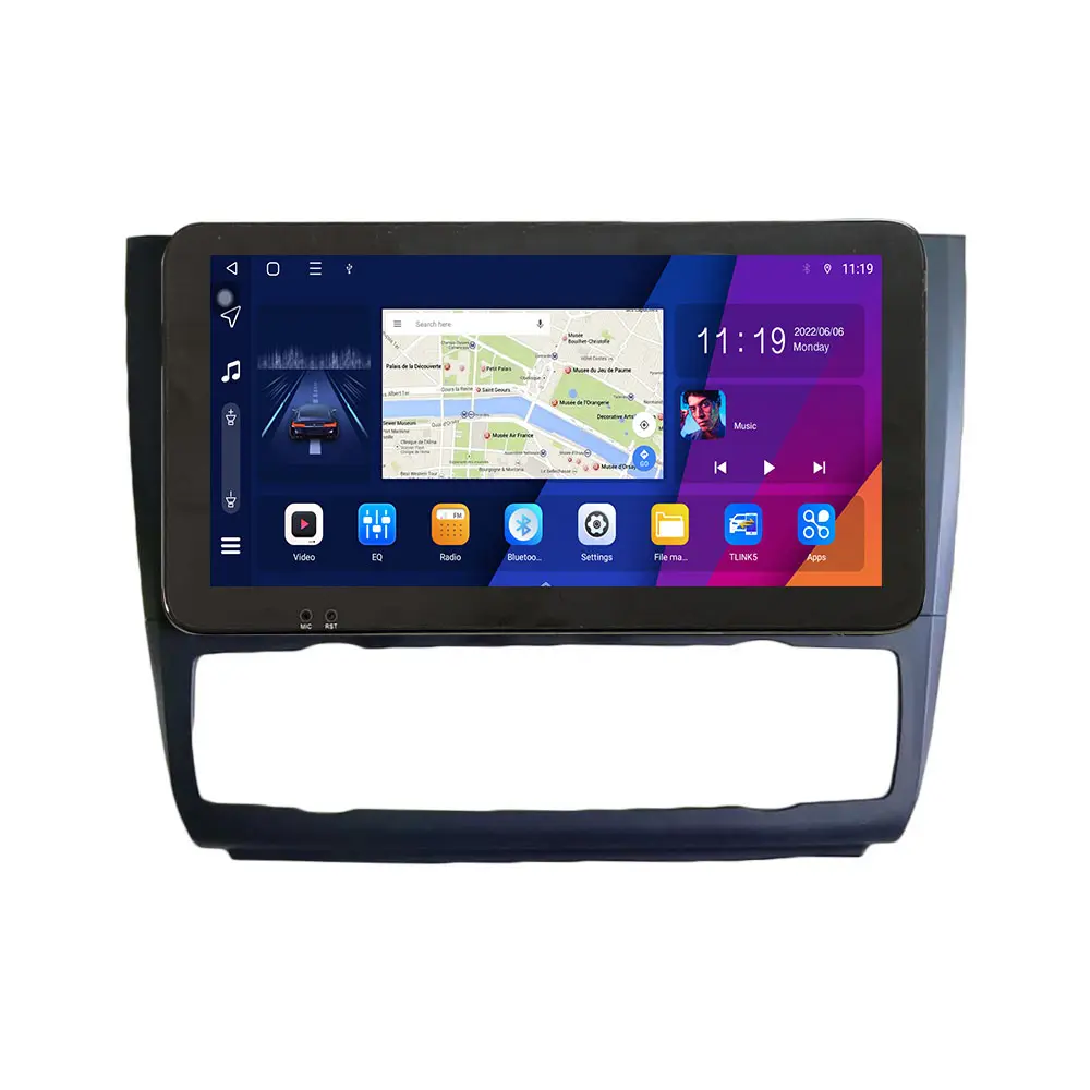 Per BMW serie 1 2008 2009-2012 dispositivo unità principale con schermo QLED da 10.33 pollici doppio 2 Din autoradio navigazione GPS autoradio Android