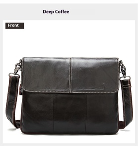 Bolsa de mensajero de cuero retro personalizable para hombre, estilo de moda, primera capa de piel de vaca, Europa, Estados Unidos, venta al por mayor transfronteriza - Product Image 6