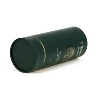 Emballage de parfum cosmétique artisanal écologique personnalisé, boîte en tube de papier recyclable avec gaufrage et laminage UV/brillant