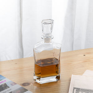 Usine en gros NOVARE 770ml sans plomb cristal Transparent plaine Europe Style Logo personnalisé carafe à whisky en stock - Product Image 4