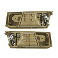 Manija interior de plástico negra y beige para coche, manija de puerta de coche 5482644 5482643 para Daewoo Lacetti 2003 cromada, venta al por mayor