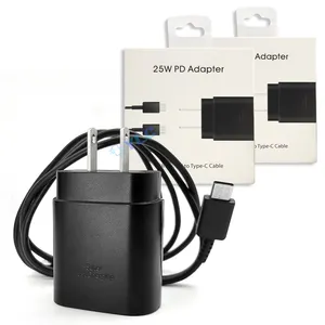 EP-TA800 25w Type C Wall Charger Note10 US Charger Cable Set For Note20 S23 S24