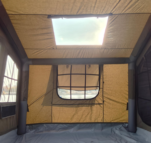 Nouvelle tente pneumatique de camping en plein air 8+8 ㎡   Abri gonflable extensible avec une pièce et un salon, extension de poteau - Product Image 2