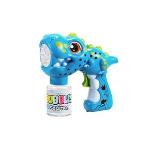 Pistolet à bulles dinosaure de dessin animé, automatique, avec lumières et <span class=keywords><strong>musique</strong></span>, cadeaux de fête d'été, vente en gros, plastique ABS, pour les enfants de 8 à 13 ans, Concord - Product Image 2