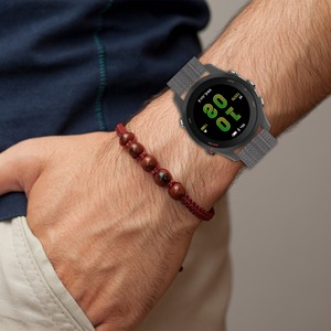 BEEFLYPOWER Bracelet de remplacement élégant et classique en nylon de style sportif pour montre connectée <span class=keywords><strong>Garmin</strong></span> Forerunner 265 - Product Image 3