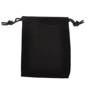 Eco Friendly Embalagem Pano Preto Reutilizável Grande Musselina Preta Calico Canvas Cotton Drawstring Pouch Bags Impressão personalizada do logotipo