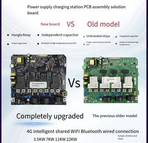 แท่นชาร์จรถยนต์ไฟฟ้าแบบติดตั้งบนแท่น กำลังไฟ 22 กิโลวัตต์ ช่องเสียบคู่ แบบที่ 2 พร้อมระบบ RFID สำหรับลานจอดรถสาธารณะและศูนย์การค้าในฝรั่งเศส สำหรับรถยนต์เปอโยต์ - Product Image 5