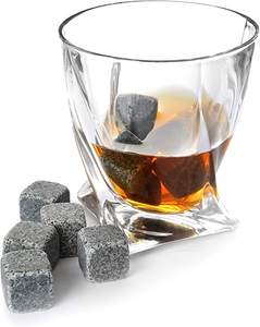 หินวิสกี้หินแกรนิตหินวิสกี้เย็นของขวัญเครื่องดื่มที่ดีที่สุดสำหรับผู้ชายที่คีบน้ำแข็งและถุงเก็บ - Product Image 4