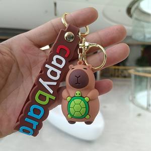 Lindo Llavero de Silicona con Forma de Delfín Capibara en 3D, Colgante de Goma Ecológico y Duradero para Mochila - Product Image 6