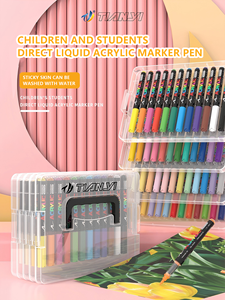 Sıvı Fırça Akrilik Boya Sanat Marker Fineliner Kalem DIY Kart Seramik Taş Cam Kumaş Kumaş Çizim Grafiti - Product Image 6