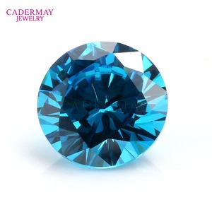 Synthetic Colored Zircon Round Loose Stone White For Jewelry Making - Product Image 3