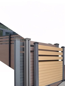 Scherma all'aperto pannelli di recinzione divisoria completa Semi-chiusa <span class=keywords><strong>giardino</strong></span> sistema segreto Wpc pannelli di recinzione - Product Image 4