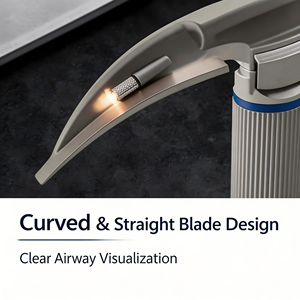 Set de Laringoscopio Rígido Directo para Cirugía Microlaringea, Laringoscopio de Suspensión con Soporte para Endoscopio - Product Image 6