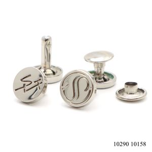 Rivets à capuchon en métal nickelé, rivets en alliage de zinc, rivets gravés avec logo personnalisé, rivets à capuchon unique pour accessoires en <span class=keywords><strong>cuir</strong></span> - Product Image 4