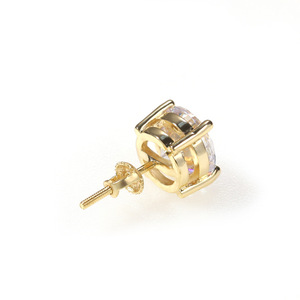 <span class=keywords><strong>Pendientes</strong></span> de Zirconia Redondos Grandes Clásicos, Listos para Venta al por Mayor para Niños - Product Image 3
