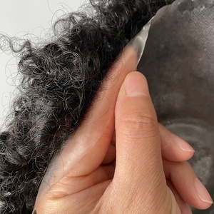 Perruque <span class=keywords><strong>Homme</strong></span> : <span class=keywords><strong>Cheveux</strong></span> Courts, 100% <span class=keywords><strong>Cheveux</strong></span> Humains Vierges, Base PU, Prothèse Capillaire pour Hommes Chauves - Product Image 6