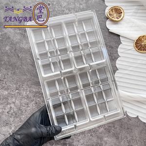 Tangba Personnalisable 100g Grille <span class=keywords><strong>Plaque</strong></span> En Plastique Chocolat Moule Rayé <span class=keywords><strong>Polycarbonate</strong></span> pour Gâteau Outils PC Matériel pour La Fabrication De Chocolat - Product Image 2
