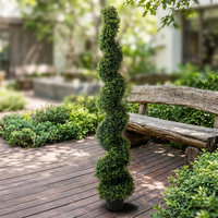 Arbres artificiels de 180 cm pour l'extérieur, arbre artificiel en spirale en pot, plante verte pour la décoration de la maison, de l'hôtel et des mariages